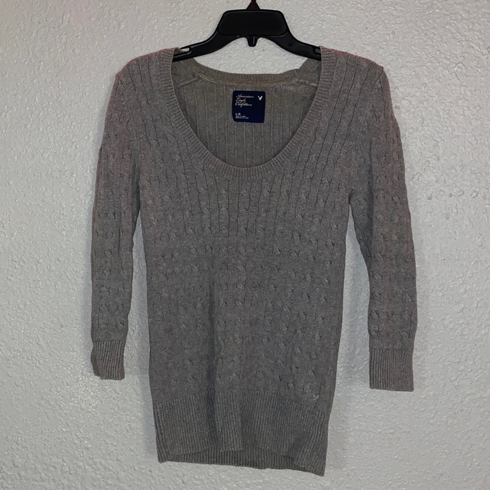 Gray American Eagle Sweater (Size L)